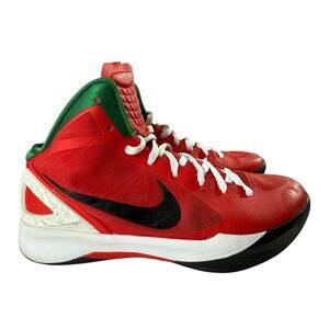 Size 11.5 Red - Nike Zoom Hyperdunk 2011 Christmas 454138–600 Pre-owned